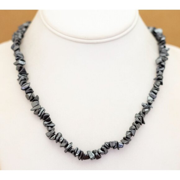 34 inch,  Vintage Intricate Mermaid Stones Unique Beaded Necklace - U26 - Picture 2 of 3